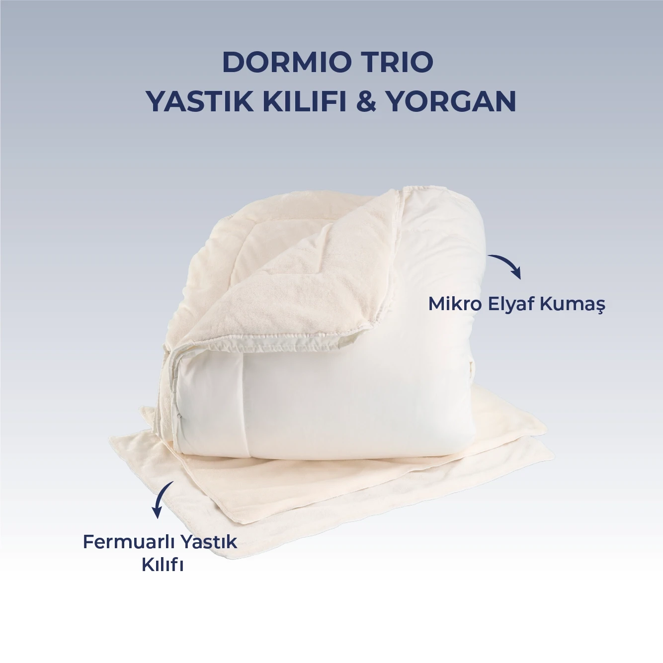 Dormio Trio Yastık Kılıfı & Yorgan
