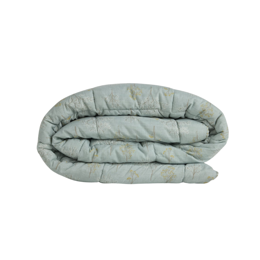 Kullanımı Kolay Çift Kişilik Yorgan 195x215 cm Yeşil - Dormio Bloom Serisi - 6