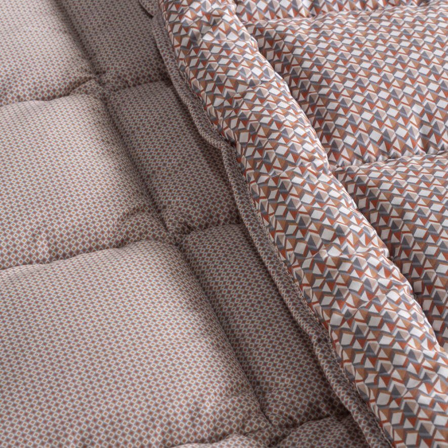 Kullanımı Kolay Tek Kişilik Yorgan 155x215 cm Turuncu - Dormio Trigo Serisi - 4