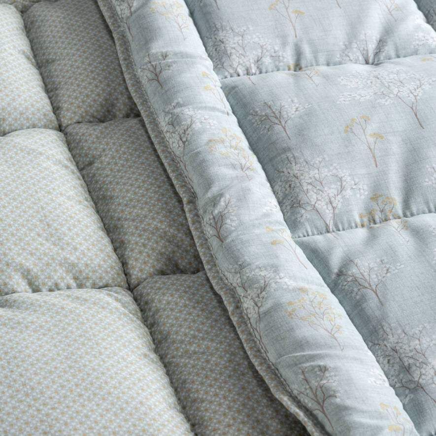 Kullanımı Kolay Tek Kişilik Yorgan 155x215 cm Yeşil - Dormio Bloom Serisi - 4