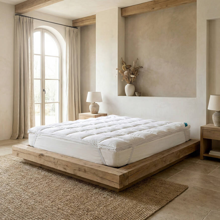 Othello Downa 15 Goose Down Feather Mattress Topper 180x200 cm - 1